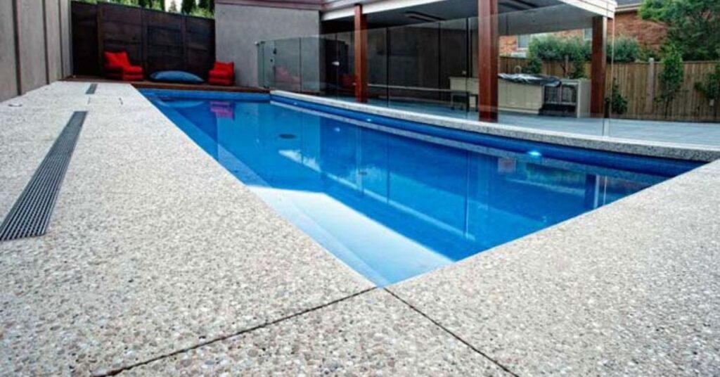 Concrete Pool with Natural Stone Finishes