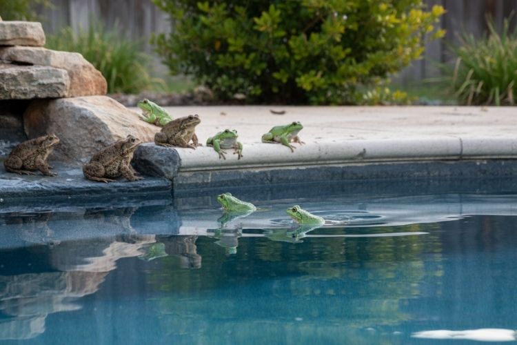 Frogs and Toads Are Attracted to Pools
