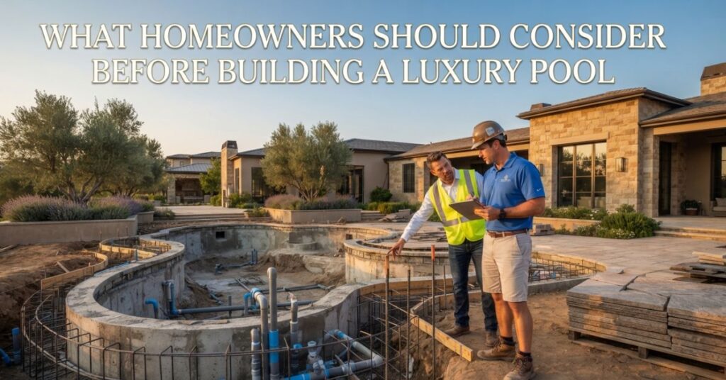 What Homeowners Should Consider Before Building a Luxury Pool
