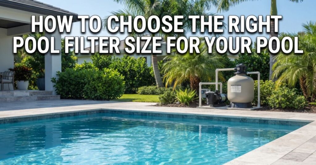 Choose the Right Pool Filter Size for Your Pool